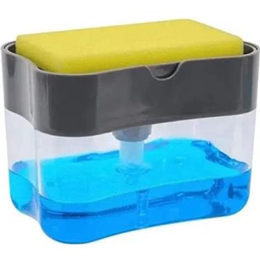 Imagem de Dispenser p detergente útil pratico fácil sabão liquido 2em1