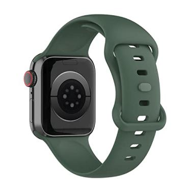 Imagem de Pulseira Sport Borboleta compatível com Apple Watch 41mm 40mm 38mm - Marca LTIMPORTS (Verde [Tam. P])