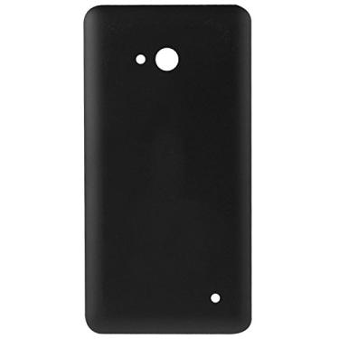 Imagem de Peças de reposição para reparo de peças de plástico fosco capa traseira para Microsoft Lumia 640 (branca) peças (cor preta)