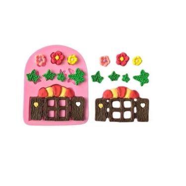Imagem de Molde De Silicone Bosque, Janela, Flor