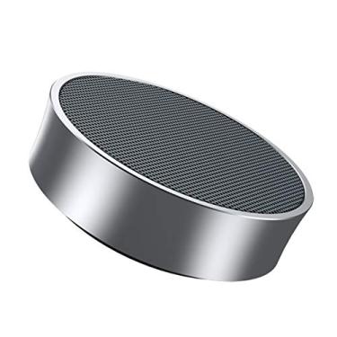 Imagem de Alto-falante Bluetooth - Microfone embutido sem fio mini pesado 65 mm chifre 3 cm corpo fino alcance 10 m 6h tempo de reprodução, prata