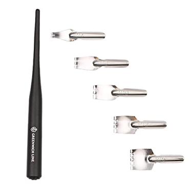 Imagem de Newmind Kit de ferramentas para pintura de desenho de caneta de imersão cômica Kit de pintura de mangá canetas caneta de caligrafia Kit 1 suporte para caneta de mergulho 5 pontas para mapeamento de desenho de artesanato faça você mesmo