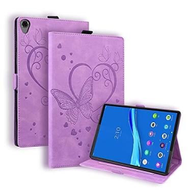 Imagem de YUNCHAO Caixa de telefone Para Lenovo Tab M8 / M8 TB-8505F Love Butterfly Padrivefly Caso de couro horizontal com suporte capa para celular