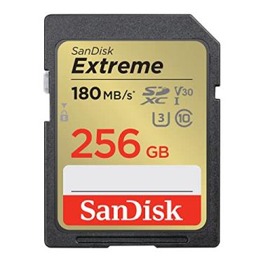 Imagem de SanDisk Cartão de memória Extreme SDXC UHS-I de 256 GB - C10, U3, V30, 4K, UHD, cartão SD - SDSDXVV-256G-GNCIN