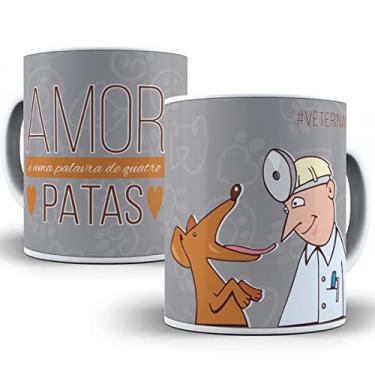 Imagem de Caneca amor é uma palavra de quatro patas veterinária
