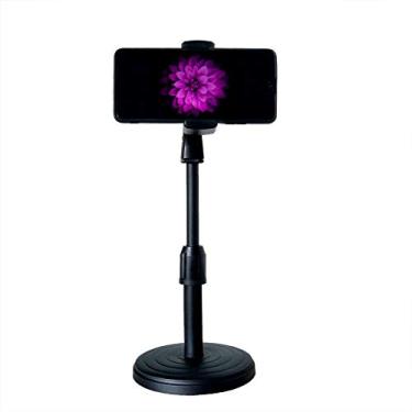 Imagem de Suporte de tablet ajustável, suporte de clipe de telefone, suporte de suporte de mesa, suporte de telefone de mesa para selfie Live Show