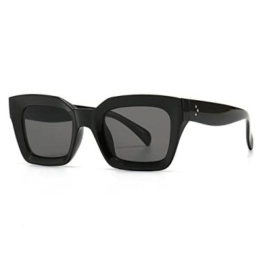 Imagem de Óculos de sol Cat Eye feminino retrô quadrado eyewear unhas femininas óculos de sol tons UV400 masculino, 2, tamanho único
