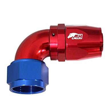 Imagem de Conexão 16AN / AN16 Curva 90° graus para Mangueira Aeroquip - American (Azul e Vermelha)