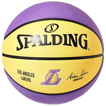 Imagem de Spalding Bola Basquete TIME NBA Borracha - LA Lakers