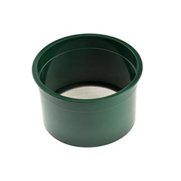 Imagem de SE Mini bandeja de prospecção de ouro com classificação empilhável de 14 cm – 60 furos/quadrado de malha de aço inoxidável peneirada, verde