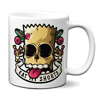 Imagem de Caneca Os Simpsons Bart Dead Caveira Xícara Criativa