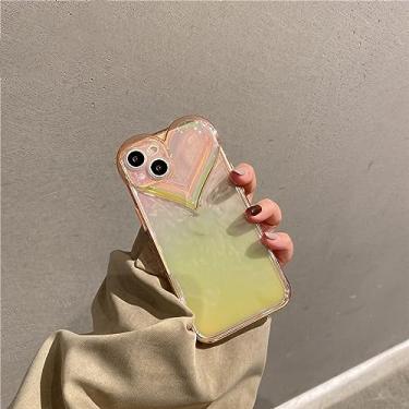 Imagem de Capa de telefone de silicone em forma de coração Blu ray para iphone 13 12 Pro 11 Pro Max Xs X XR 7 8 Plus SE Bonita capa traseira transparente, rosa, para iPhone 7 ou 8