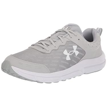 Imagem de Under Armour Charged Assert 10 masculino, (100) Cinza moderado/cinza moderado/branco, 13 X-Wide