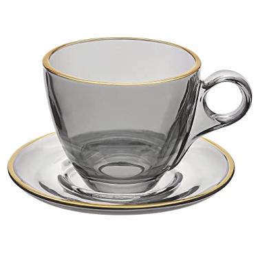 Imagem de Xícara chá Menfis jogo 8 peças onix