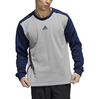 Imagem de adidas Camiseta masculina Team Issue manga longa gola redonda GG