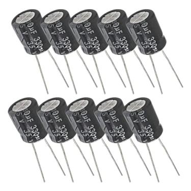 Imagem de Capacitor Eletrolítico 330uF 35V - Kit 10 Peças