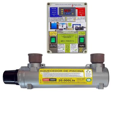 Imagem de AQUECEDOR DE PISCINA ELÉTRICO AUTOMÁTICO 20.000 LITROS (380, Volts)