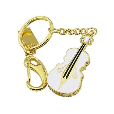 Imagem de Pen Drive USB em forma de guitarra de 64 GB unidades USB pen drive pen drive USB 2.0 disco pen drive drive drive data armazenamento flash disco zip drive pen drive stick (branco)