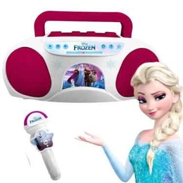 Imagem de Karaoke Frozen Com Microfone E Rádio Amplificador Para Cantar - Candid
