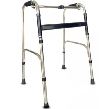 Imagem de ANDADOR 2 BARRAS IDOSO ADULTO DOBRAVEL ARTICULADO FIXO REGULAVEL 120Kg SUPERMEDY