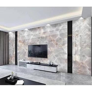 Imagem de Papel de parede parede de fundo de sala de estar de mármore TV -460 cm (L) x 280 cm (A)