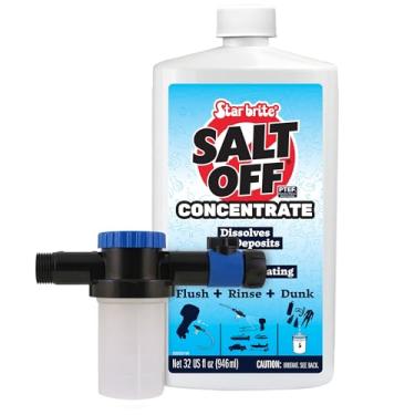 Imagem de STAR BRITE Kit Salt Off – Aplicador e concentrado de 947 ml para descarga de motor marítimo e remoção de sal em barcos, reboques, equipamentos de pesca, equipamentos de mergulho e muito mais