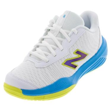 Imagem de New Balance Tênis unissex infantil 996v5 Unity of Sport, Branco, 2 Little Kid