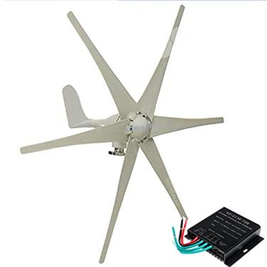 Imagem de Gerador de turbina eólica portátil, 2000w -3000w com controlador de carga MPPT Windmill rv fazenda de iate Pequeno gerador de vento para uso doméstico (branco),48v