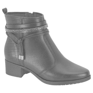 Imagem de Bota Cano Curto Moleca 5346.103 Feminina - Preta