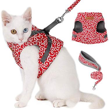 Imagem de ETOPARS Arnês para gatos + conjunto de corda de trela, peitoral para cães e filhotes, conjunto de coleira para caminhada ao ar livre para gatos e cães pequenos