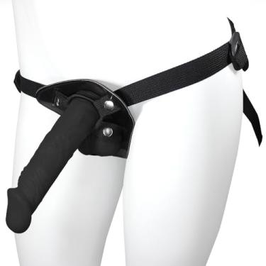 Imagem de Cinta Peniana Ajustável com Pênis Realístico Zeus 20 x 4,5cm Preto