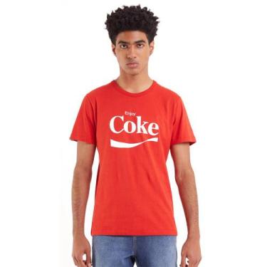 Imagem de Camiseta Coca Cola Logo Classic In23 Vermelho Masculino