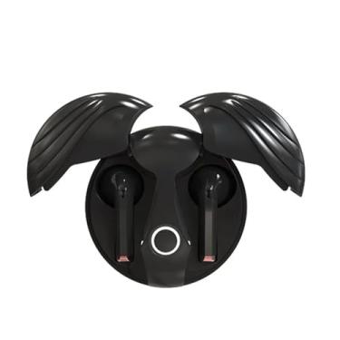 Imagem de Waillynice Angel Wings Fones de ouvido intra-auriculares esportivos intra-auriculares Bluetooth 5.3 com microfone, qualidade de som Hi-Fi, compactos e portáteis para TV, smartphone, laptop,