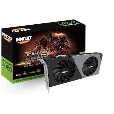 Imagem de Placa de Video Inno3d Geforce Rtx 4060 Twin X2 Oc, 8gb, Gddr6, 128-bit, N40602-08d6x-173051n
