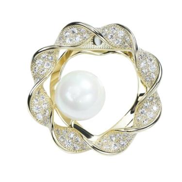 Imagem de Cachecol feminino de cristal, flor, cachecol, fivela, suporte de xale, anel, cachecóis, cardigã, clipes de círculo aberto, broche multifuncional, joias, Cristal Metal Cristal Metal imitação de