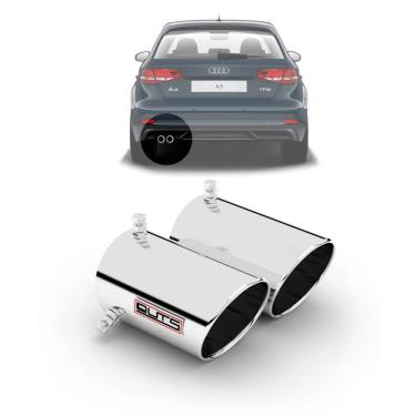 Imagem de Ponteira Esportiva Para Escapamento Ponta Dupla Audi A3