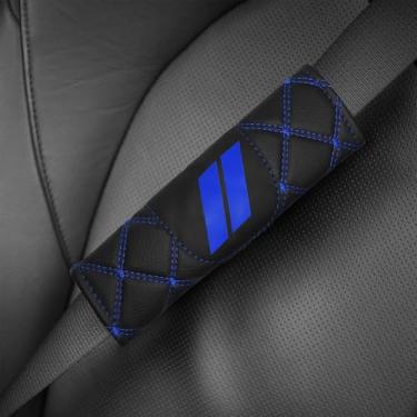 Imagem de YOSRTER 2 peças de couro para cinto de segurança para Dodge Charger Durango Challenger Journey, alça de ombro, proteção universal para todos os cintos de segurança do carro Dodge para acessórios Dodge