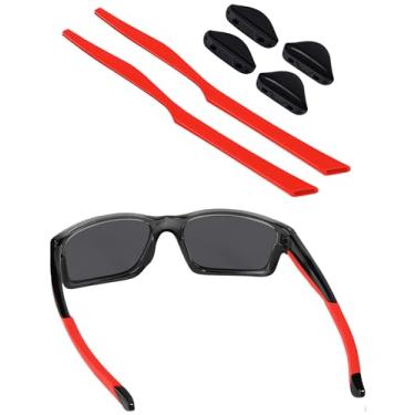 Imagem de BLAZERBUCK Kits de substituição de meias para óculos de sol Oakley Chainlink OO9247 - Vermelho