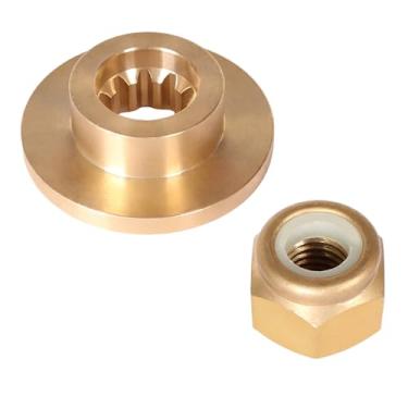 Imagem de SouthMarine Motor de barco 858498 8M0027793 arruela de impulso, 88228 18-3703 porca de hélice para Mercury 9,9HP 13,5HP 15HP 20HP 25HP eixo de hélice de motor externo