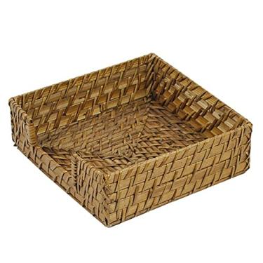 Imagem de Porta guardanapo kenya natural 18x18cm em rattan