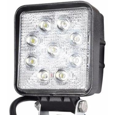 Imagem de Farol De Milha 9 Leds 27w 10/30v Off Road Moto Carro Iluminação Automo