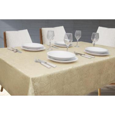 Imagem de Toalha de Mesa Jacquard 100x100 Admirare, Champagne