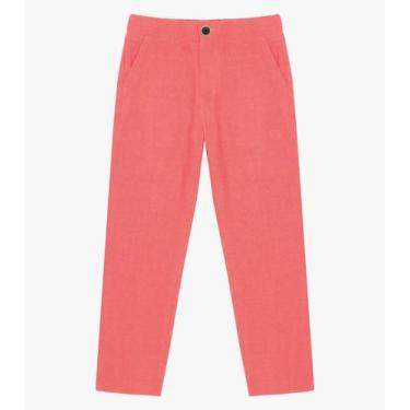 Imagem de Calça Infantil Masculina Em Linho Trick Nick Rosa, 8, Rosa