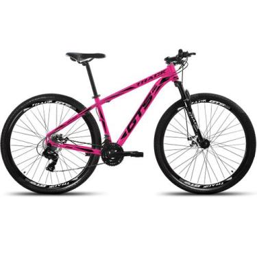 Imagem de Bicicleta Aro 29 Gts Pro M5 Track 24 Marchas Freios A Disco, Rosa, 21