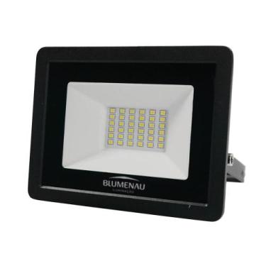 Imagem de Refletor Blumenau de Led Slim 30W Verde Preto Bivolt - Blumenau Ilumin