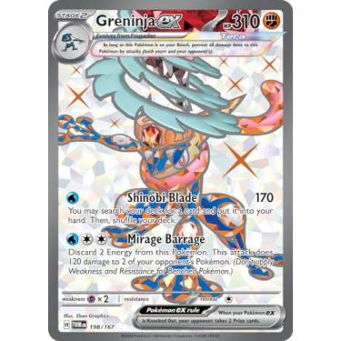 Imagem de Pokemon – Greninja ex 198/167 – Twilight Masquerade – Full Art Pokemon Card – Secret Rare
