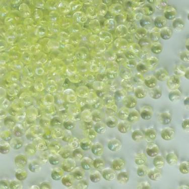 Imagem de Contas de semente amarelas de cristal de 4 mm, cerca de 1035 peças/100 gramas no saco, para fazer joias, artesanato, contas, pulseira e colar (amarelo cristal)