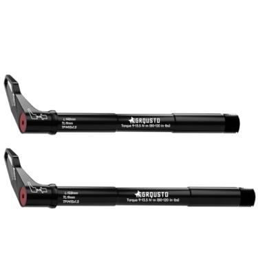 Imagem de GRQUSTO Eixo dianteiro de liberação rápida de rosca de 1,5 mm para garfos de suspensão de bicicleta RockShox, alça giratória livre, eixo de liga de alumínio para bicicleta MTB 6061: 15 mm x 110 mm