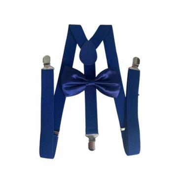 Imagem de 7 Kits Suspensório + Gravata Borboleta Adulto E Infantil K:244/247 - s