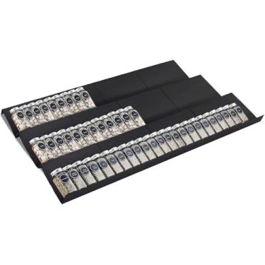 Imagem de Khordin Organizador expansível de gaveta de especiarias para armário de cozinha – Prateleira de armazenamento de especiarias ajustável de várias camadas para temperos e frascos, pacote com 12